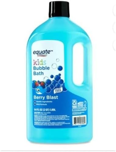 Equate Kids Bubble Bath, Berry Blast Scent, Gentle Formula, 64 Fl Oz