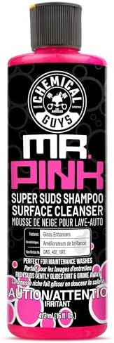 Chemical Guys Mr. Pink Foaming Car Wash Soap (Works with Foam Cannons, Foam Guns or Bucket Washes) Safe for Cars, Trucks, Motorcycles, RVs & More, 473 ml, Candy Scent - View 3