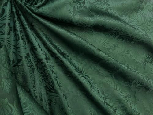 Tissu brocart de soie bleu marine pour robe de soirée chic