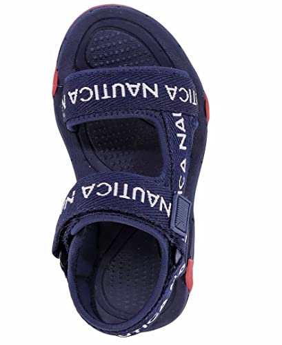 Nautica Kids Sports Sandals, Open Toe Athletic Beach Water Shoes Boys Girls Toddler Little Kid-Augustus Toddler-Navy-9 #TOP3