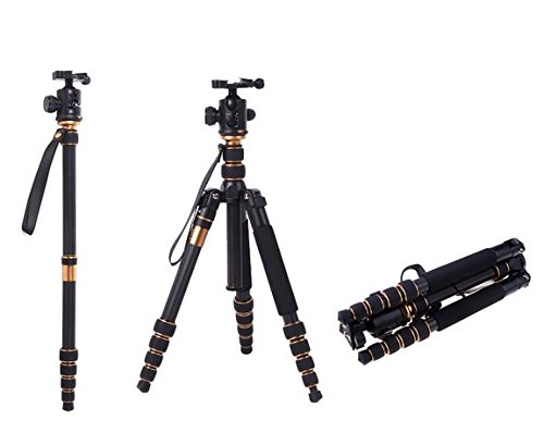 GOWE Pro statyw z włókna węglowego przenośny wymienny statyw podróżny monopod z głowicą kulową do aparatów Canon Nikon SLR