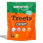 Candy Kittens Vegan Chocolate Crunchy Treets Crispy – Crunchy Plant-Based Snack, Ideal for Sweet Hampers or Pick and Mix, Vegan Sweets Made with Cocoa-Free Choviva Shell - 120g, Pack of 1