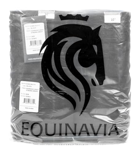 Equinavia No Bow Leg Wraps - Pair - Black - 12 in
