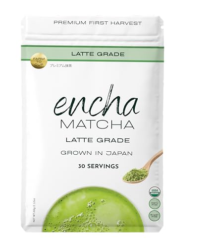 Encha Matcha - Latte Grade Matcha Powder - Unsweetened,...