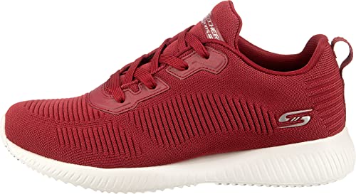 Image of Skechers Women's Bobs Squad - Tough Talk Sneakers | Slip-ins, Heel Pillow holds your foot secure, Air-Cooled Memory Foam Insole, Machine washable, Flexible traction outsole