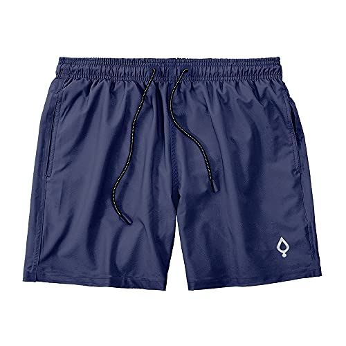 Short Bermuda Resina Lisa Liso Masculina Tactel Básico REF-15 Tamanho:GG;Cor:Azul
