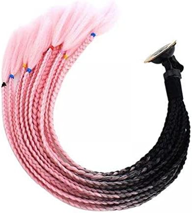 Nc 2x アウトレット オートバイヘルメットドレッドヘア女性男性ヘルメットドレッドヘアポニー編組モトクロス自転車ヘルメットパンク髪 の装飾55センチメートル