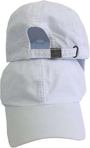 Boné Liso Masculino Feminino Unissex Sarja Aba curvada Com Regulagem De Tamanho Cor: Branco