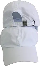 Boné Liso Masculino Feminino Unissex Sarja Aba curvada Com Regulagem De Tamanho Cor: Branco