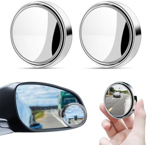 2Pcs Fan Shape Curved Blind Spot Mirror, Upgrade HD Glass Wide Angle - View #4
