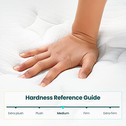 Devo Queen Mattress,12 Inch Medium Firm Feel Hybrid Mattress In A Box,Memory Foam & Individually Wrapped Pocket Coils Innerspring Hybrid Mattress With Motion Isolation And Pressure Relief, Certipur-Us #TOP2