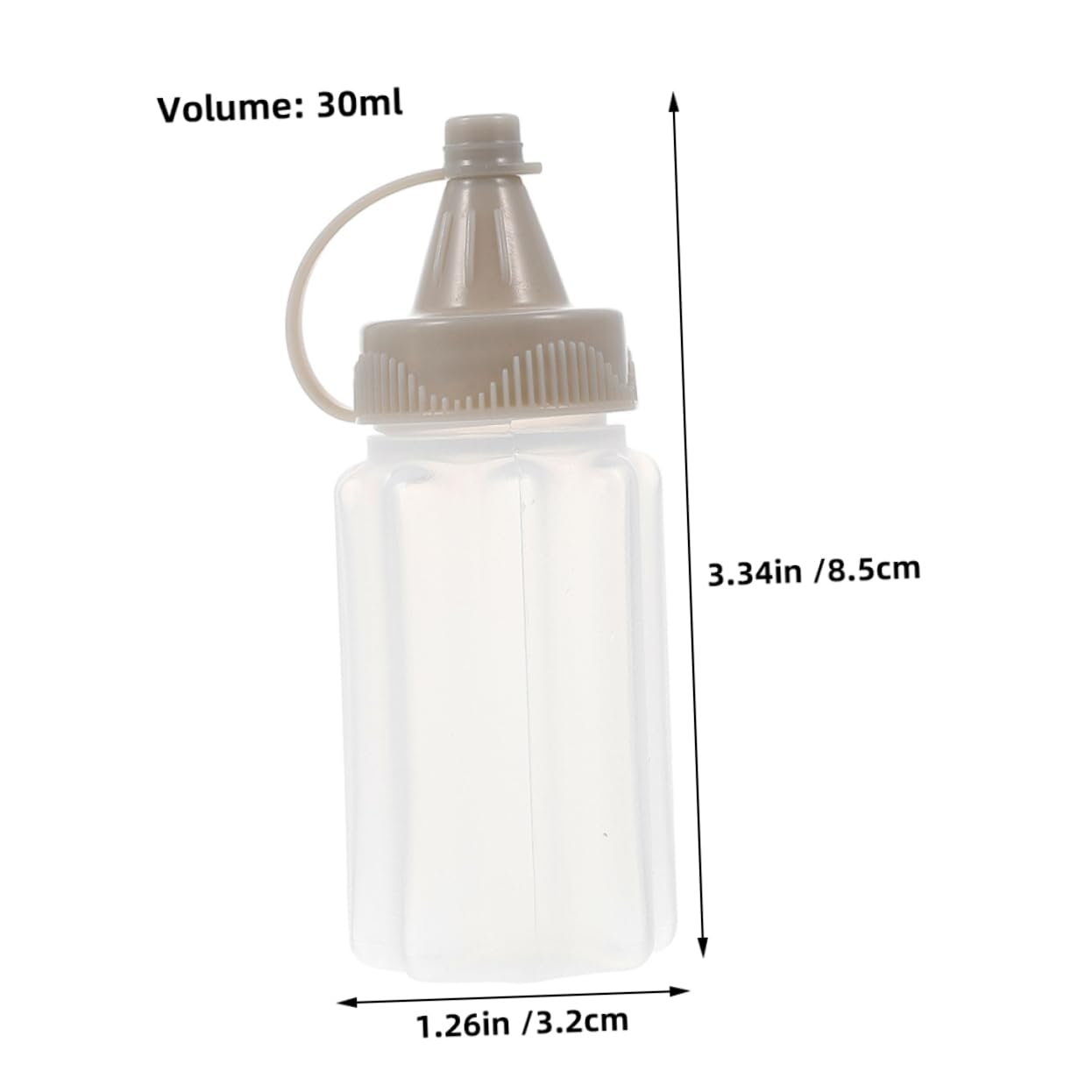 Cabilock 12Pcs Mini Plastic Squeeze Bottles for Sauces Dressings Condiment Dispenser for Lunch Boxes Bbq Picnics Leak Easy Dispensing Reusable Bottles