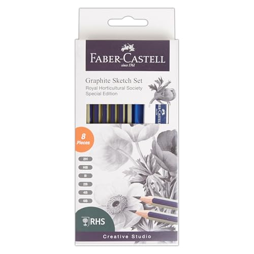 Juego de bocetos de grafito Faber-Castell Creative Studio con lápices para dibujo escolar y arte