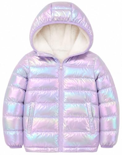 Image of Lovekider 4-12 Years Girls Hooded Puffer Jacket Warmth Padded Winter Coat