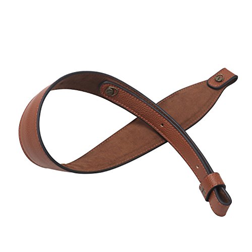 Tourbn Tourbon Vintage Leather Deer Head Embroidery Padded Rifle Gun Sling Strap With Swivel- Brown, Khaki #TOP2