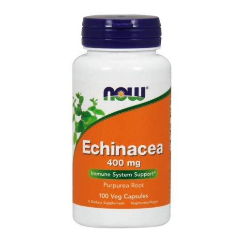 Jeżówka purpurowa korzeń Echinacea 400mg 100 kapsułek NOW FOODS