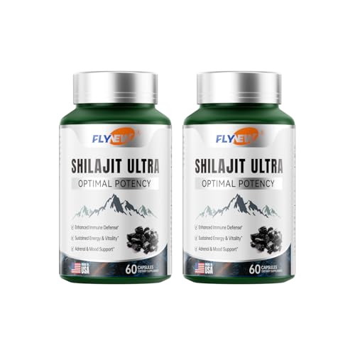Flynew Shilajit for Men Women, Shilajit with Naturally Fulvic Acid & L-Arginine, Himalayan Shilajits
