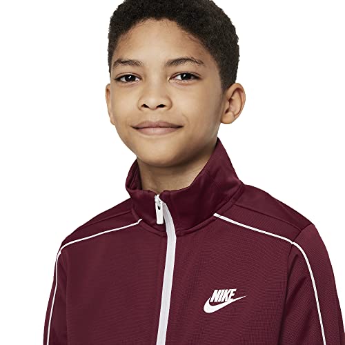 Nike Sportswear Unisex Big Kids Tracksuit Jacket Pants Set (As1, Alpha, X_L, Regular, Dark Beetroot/White) #TOP27