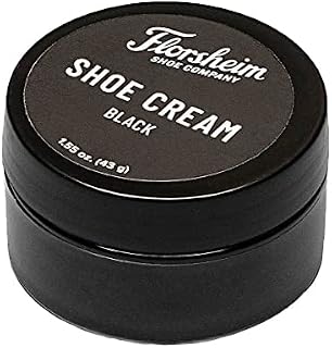 mens Florsheim Cream, Black Shoe Care Product, Black, 1.55oz US
