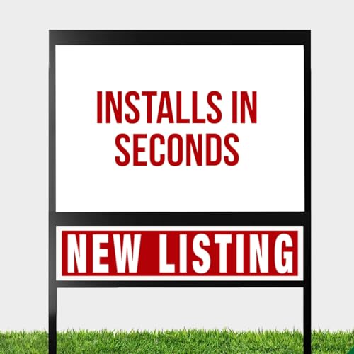 The Official Real Estate Rider Signs Bundle (6 Pack) – Double-Sided Signs: FOR SALE, OPEN HOUSE, SOLD, and More – Weatherproof, Made in USA, Easy to Install