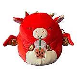 Squishmallows Official Kellytoy Plush 8 Inch Squishy Soft Plush Toy Animals (Baiden Dragon (Boba Tea))