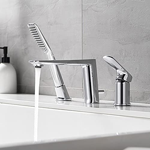 Ensemble de robinetterie latérale anti-fuite cuivre pour baignoire