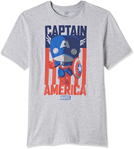 Funko Does Not Apply Camiseta Capitan America Tee Marvel, Multicolore, M, 1445F9012A