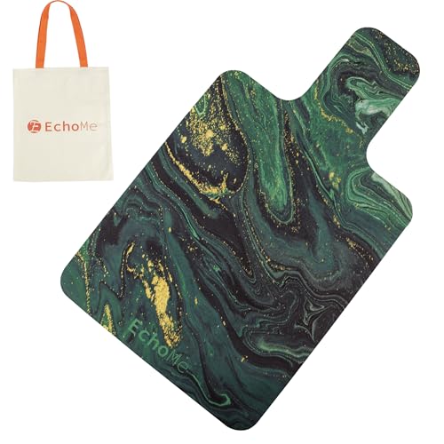 Echome Classic Pilates Reformer Mat – Trusted Since 2021, Non-Slip Suede Cover with Natural Rubber Backing, Sweat-Wicking, Lightweight Foldable, Portable with Cotton Tote Bag, Fits Balanced Body Merrithew Aeropilates (Milky Way Chasing)