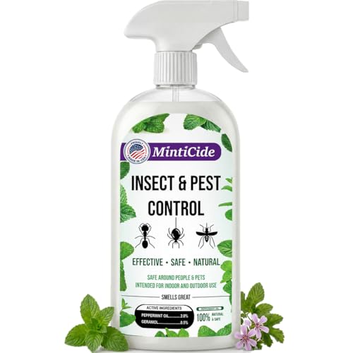 MintiCide Peppermint Oil Insect Repellent Spray, 20 oz Value Size,