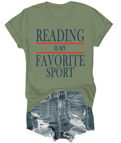 Reading is My Favorite Sport Shirt Book Shirts for Women