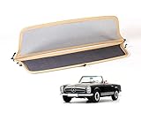 Farbe: Beige Windschott für Mercedes SL W113  1963-1971  Windabweiser