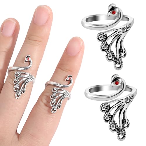 Image of Namifin Crochet Ring for Fingure Adjustable Crochet Tension Ring Yarn Tension Rings Easy Crocheting Crochet Accessories Mother Grandma Thanksgiving Presents