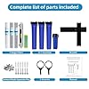 Geekpure 5 Stage Whole House Water Filter System with 2.5 x 20 5 Micron PP Sediment + Carbon Filters and 6 GPM UV