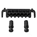 LYWS Wraparound Guitar Adjustable Saddle Bridge Tailpiece For Les Paul Guitar SG Electric Guitars (Black)