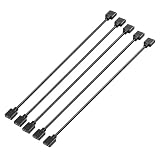 CQZYSM 5PCS ARGB Verlängerungskabel 30 cm 5V 3-Pin, LED Verlängerungskabel für PC Lüfter und ARGB Kabel, ARGB Verlängerung, RGB Kabel PC, 3-polig