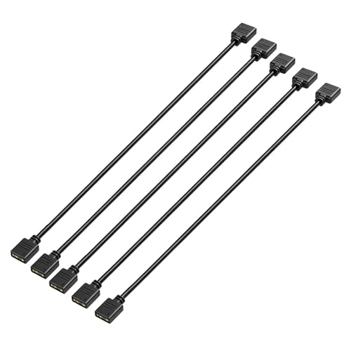 CQZYSM 20PCS Câble RGB ARGB 5V 3 Broches pour Ventilateur PC, Câble Répartiteur Ventilateur ARGB, Câble Extension Ventilateur, Hub Ventilateur PC et Synchronisation LED