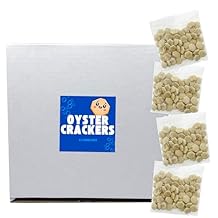 Individual Oyster Crackers Bulk Pack 25 Count | Crunchy Soup Crackers Single Serve Pouches | Kosher Snack Packs for Topping Chili, Chowder & School Lunches