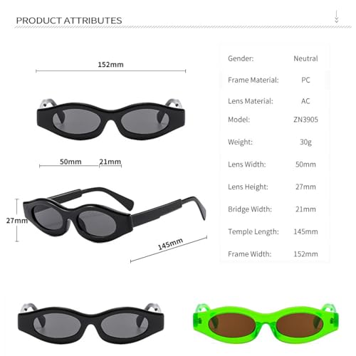 Lunettes de soleil ovales MUTYNE pour festivals et sorties urbaines branchées