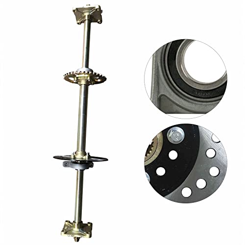 Futchoy 815Mm Rear Axle Shaft Kit With 7.5" Brake Disc 32" Complete Atv Go Kart Rear Axle Kit + Brake Assembly+ Pillow Block For Diy Go Kart Quad Trike Quad Atv #TOP4