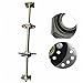 LIYUANJUN Go Kart Rear Axle Kit, 32'' Complete Rear Axle Kit for Go Kart Drift Trike ATV Quads w/Hubs + Brake Disc Sprocket 428 37Teeth Brake Disc Diameter 7.5Inch Spline Teeth 24T