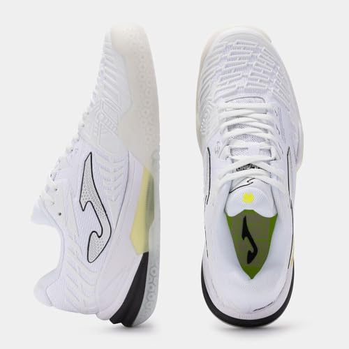 Joma Roland Chaussures de tennis professionnelles pour homme 40-45, Jaune blanc, 9.5