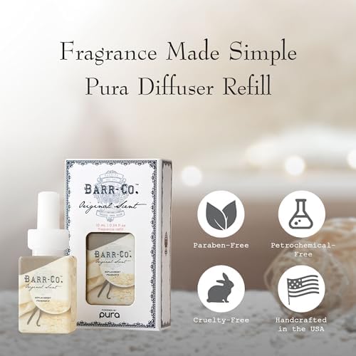 BARR-CO Original Scent Pura Diffuser Refill, A Dreamy Milk, Oat, Vetiver & Vanilla Aroma, All-Natural Fragrance, Pura Compatible, Scented Diffusers for Home, 0.43 fl oz - Thumbnail 3