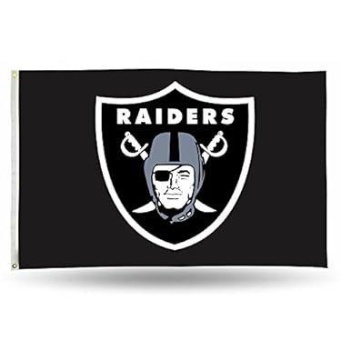 AMAZON - Rico Industries NFL Oakland Raiders 3-Foot by 5-Foot Single Sided Banner Flag with Grommets