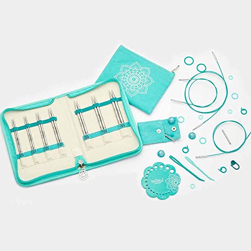 KnitPro The Mindful Collection Believe Interchangeable Needles Set 5" (13cm), Silver