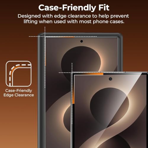 Image of Premium Tempered Glass Screen Protector Guard For Samsung Galaxy Z Fold 8 (7.6 Inch, Pack of 1) | Edge to Edge Coverage With Easy to installation kit