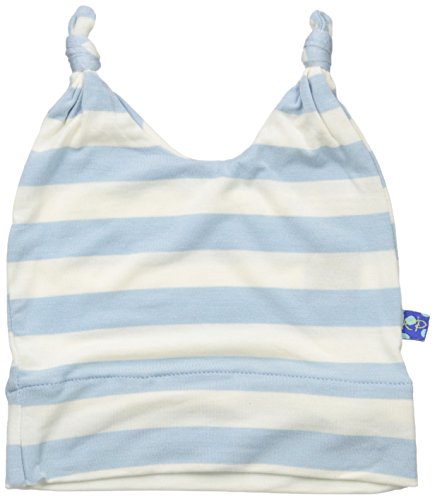 KicKee Pants Print Double Knot Hat (New Born-3 Months, Pond Stripe)