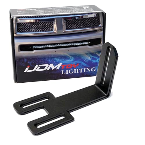 iJDMTOY Lower Bumper Light Bar Mounting Brackets Compatible with 2003-2018 RAM 2500 3500 20.5-Inch/31.5-Inch Single or Double Row LED Lightbars