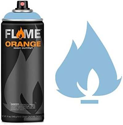 Molotow Flame Orange Spray Paint - Matt Acrylic 400ml Can Deep Black FO-904