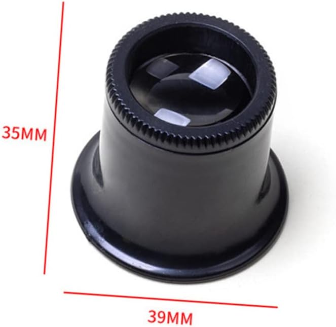 FOMIYES 3pcs Optical Lens Loupe Magnifying Loupe for Jewelry Magnifying Clip for Watch Repair