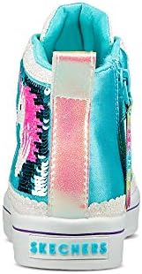 Skechers girls Twi-lites Sneaker, White/Multi, 1 Little Kid US | Image 2